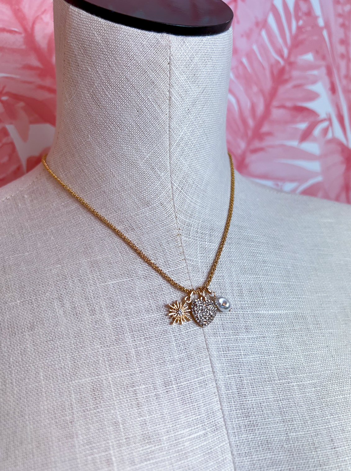Sparkle Trio Charm Necklace *Final Sale*