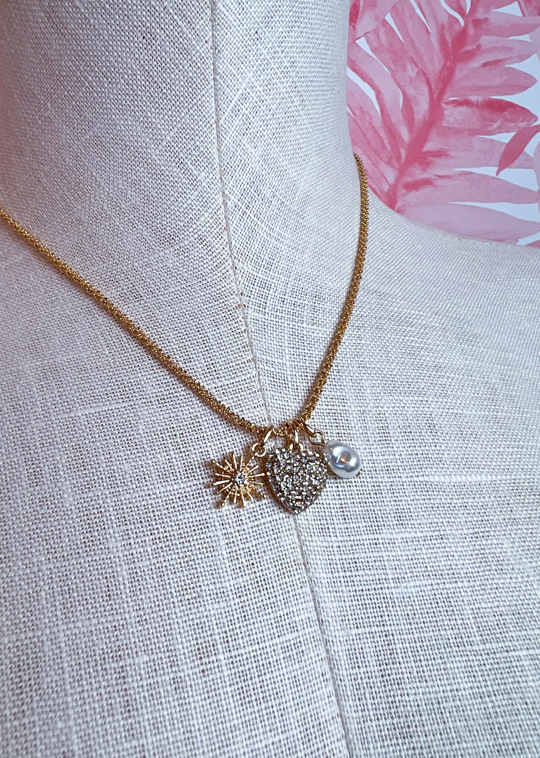 Sparkle Trio Charm Necklace *Final Sale*