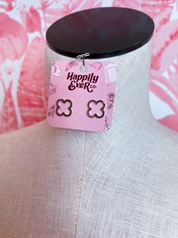 Open Clover Stud Earrings in Silver *Final Sale*