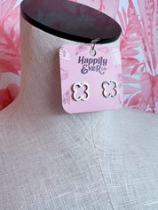 Open Clover Stud Earrings in Silver *Final Sale*