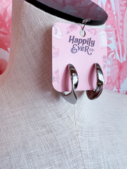 Sculptural Wave Hoop Earrings *Final Sale*
