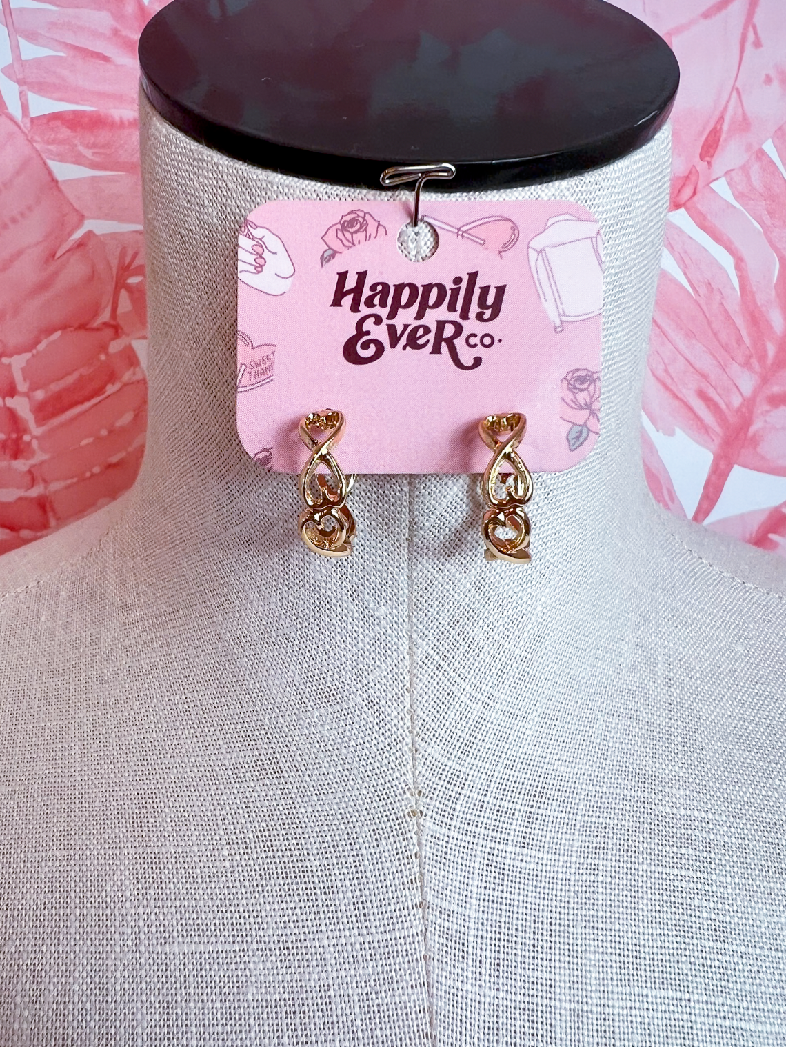Twisted Heart Hoop Earrings *Final Sale*