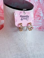 Twisted Heart Hoop Earrings *Final Sale*