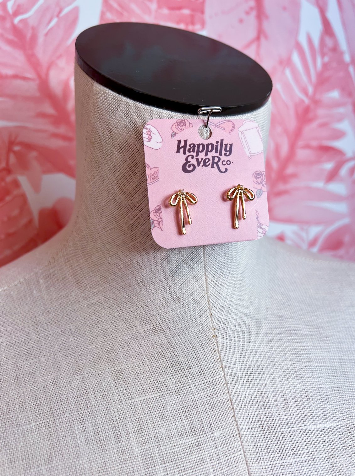 Pearl Knot Bow Studs *Final Sale*