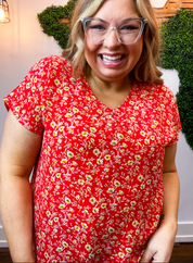 Wildflower Harvest Short Sleeve Blouse