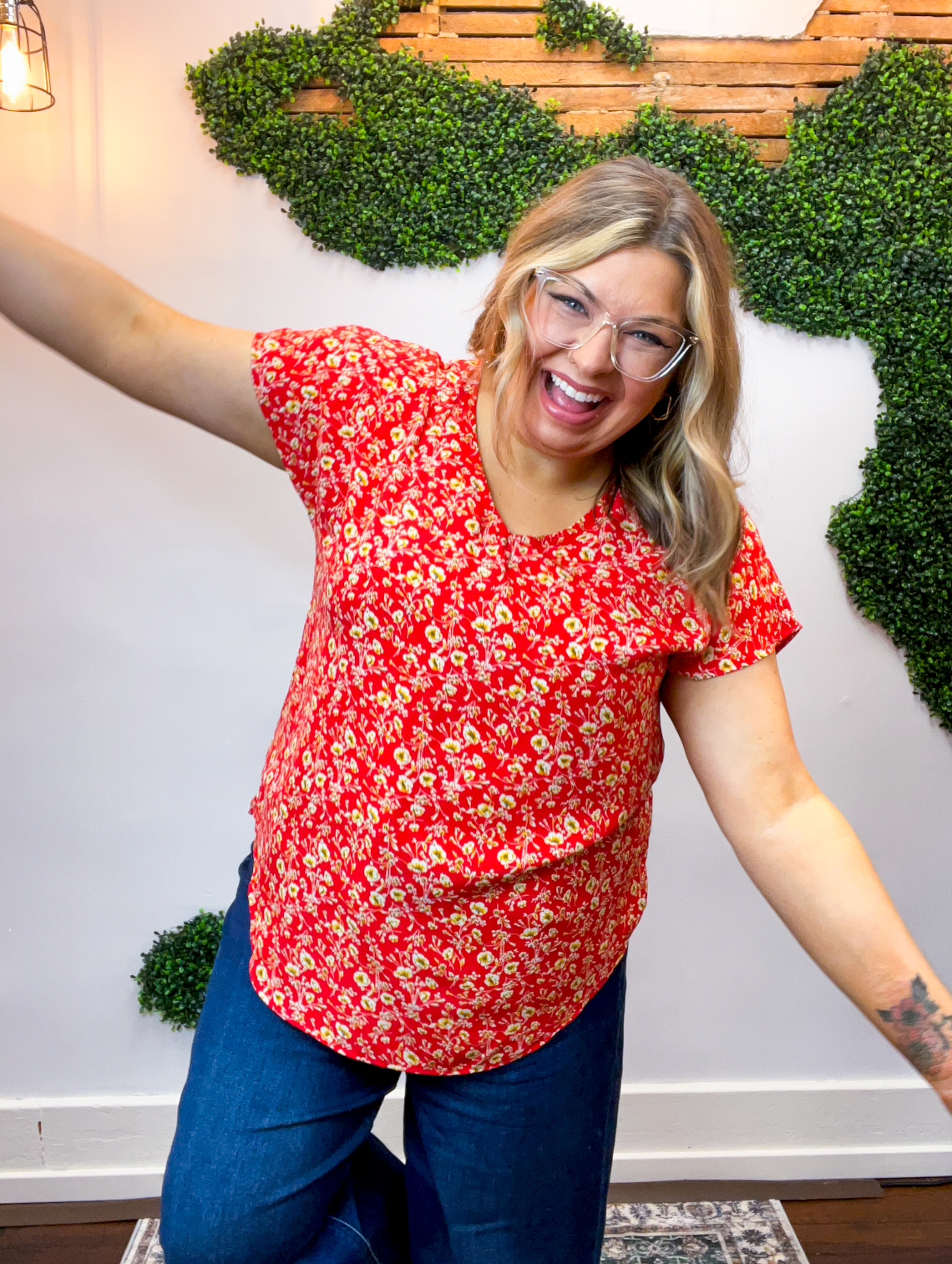 Wildflower Harvest Short Sleeve Blouse