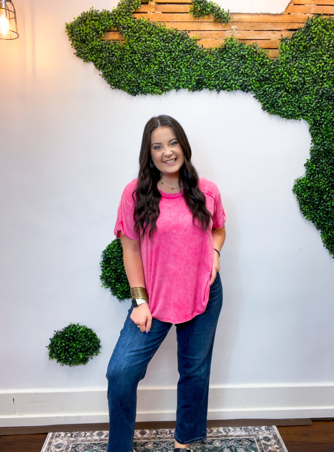 No Plans Necessary Top in Hot Pink