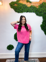 No Plans Necessary Top in Hot Pink