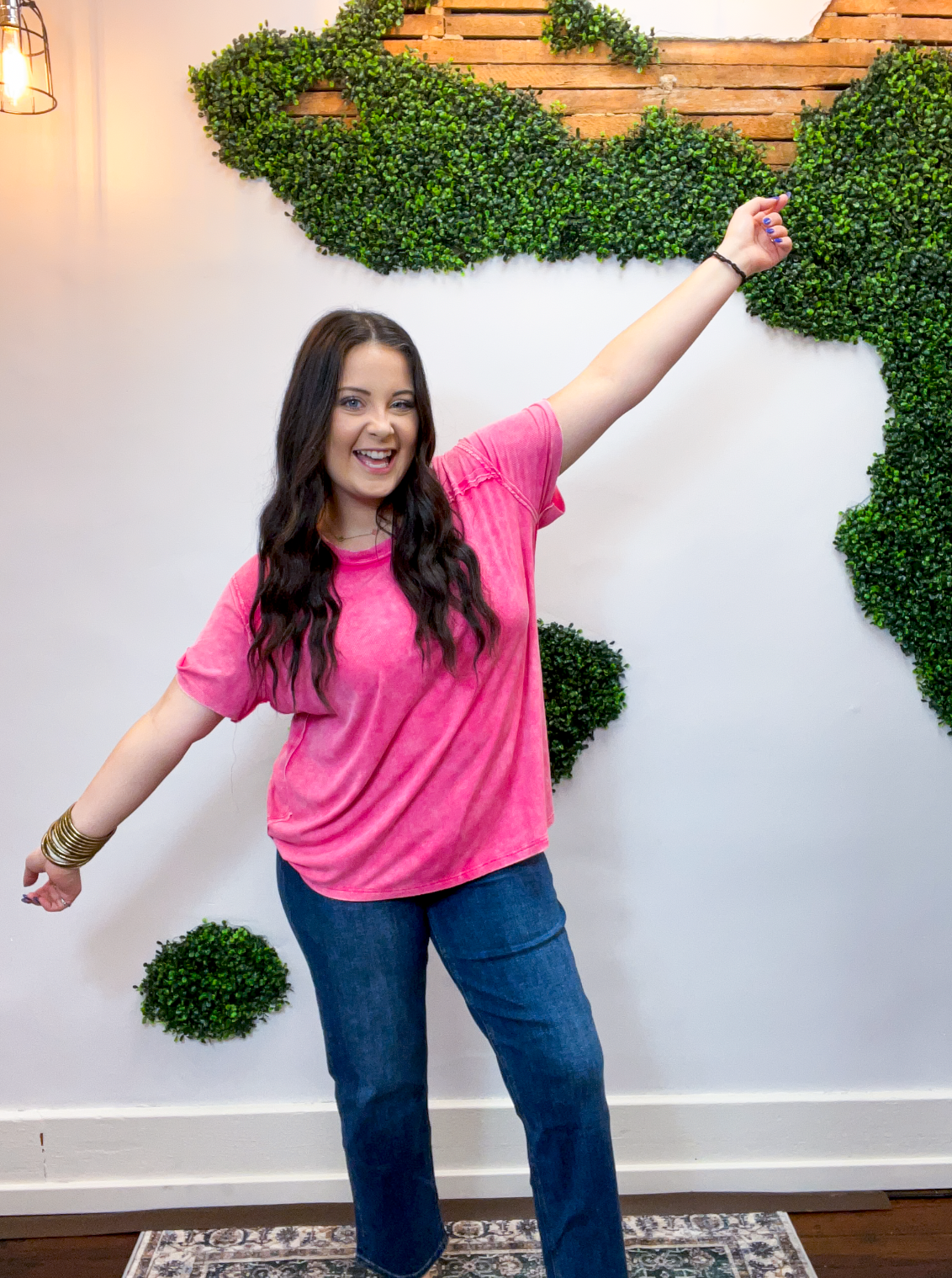 No Plans Necessary Top in Hot Pink