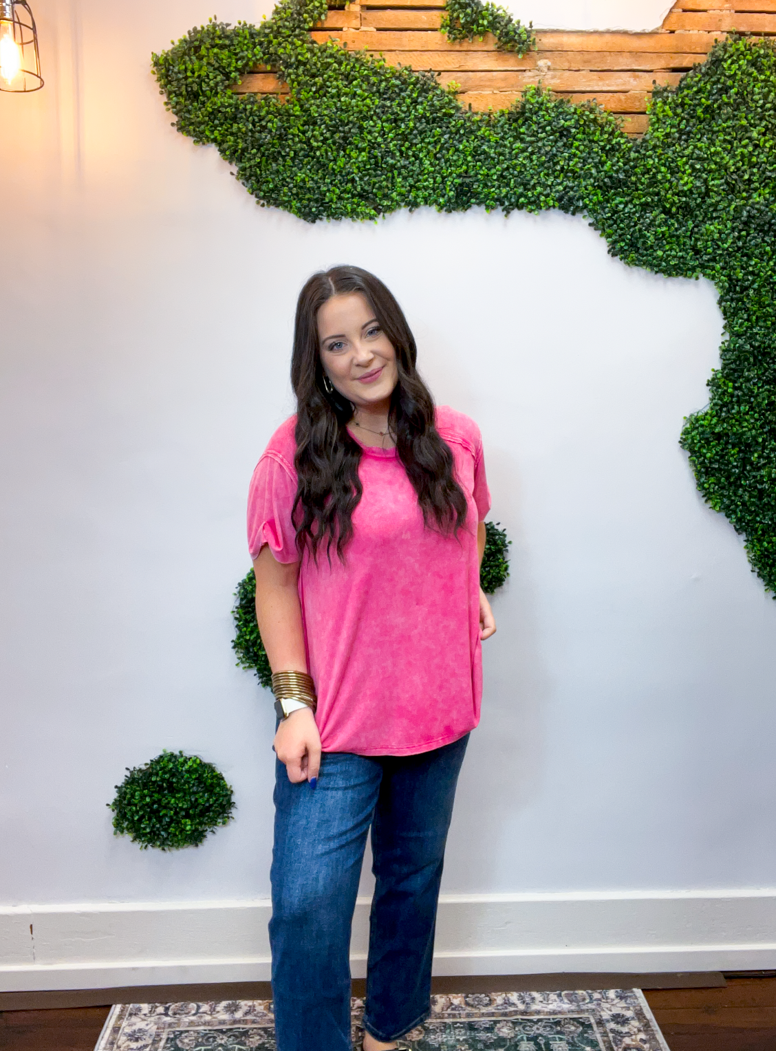 No Plans Necessary Top in Hot Pink