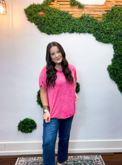 No Plans Necessary Top in Hot Pink