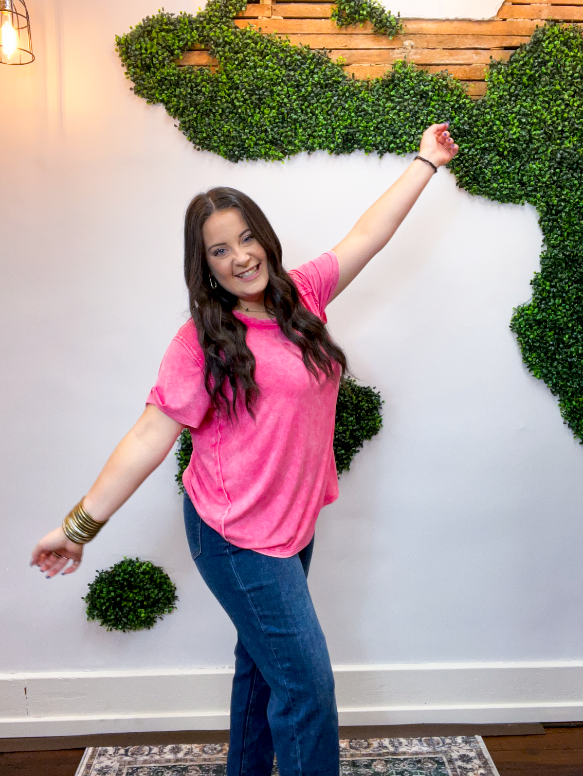 No Plans Necessary Top in Hot Pink