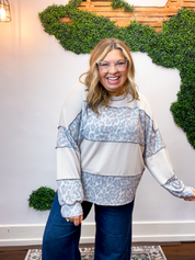 Feline Fine Colorblock Top