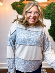 Feline Fine Colorblock Top