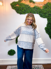 Feline Fine Colorblock Top