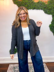 Cider Season Cardigan in Black