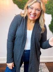 Cider Season Cardigan in Black