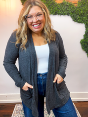 Cider Season Cardigan in Black