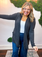 Cider Season Cardigan in Black