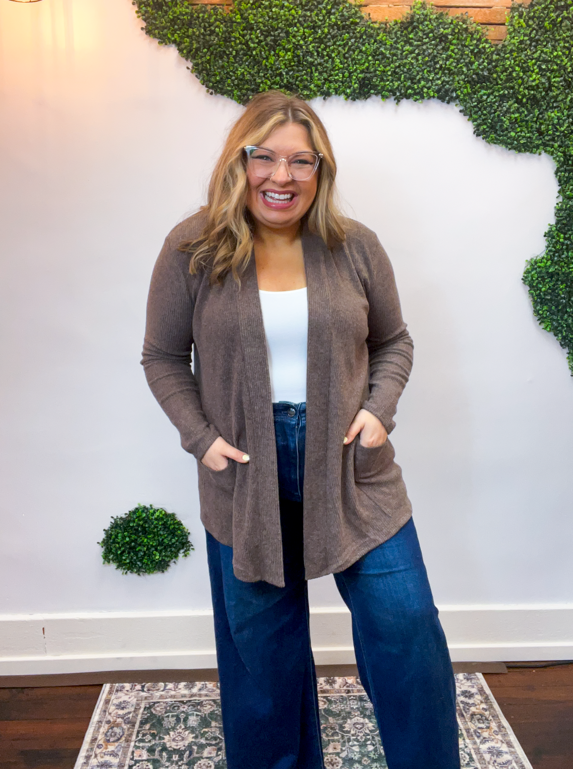 Cider Season Cardigan in Chocolate