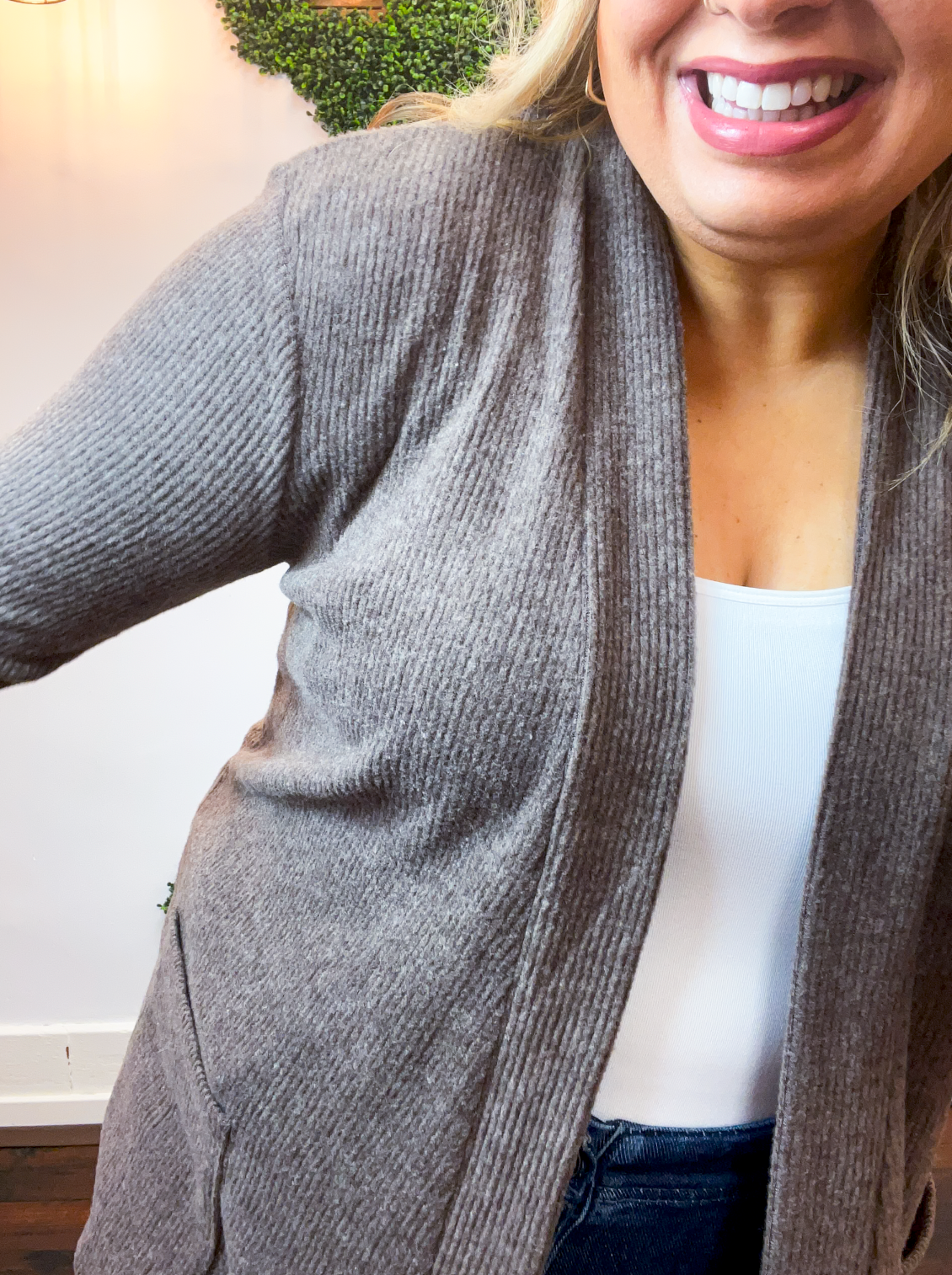 Cider Season Cardigan in Chocolate