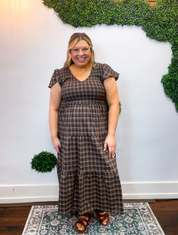Autumn Orchard Plaid Dress