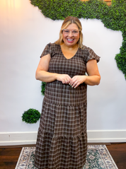 Autumn Orchard Plaid Dress