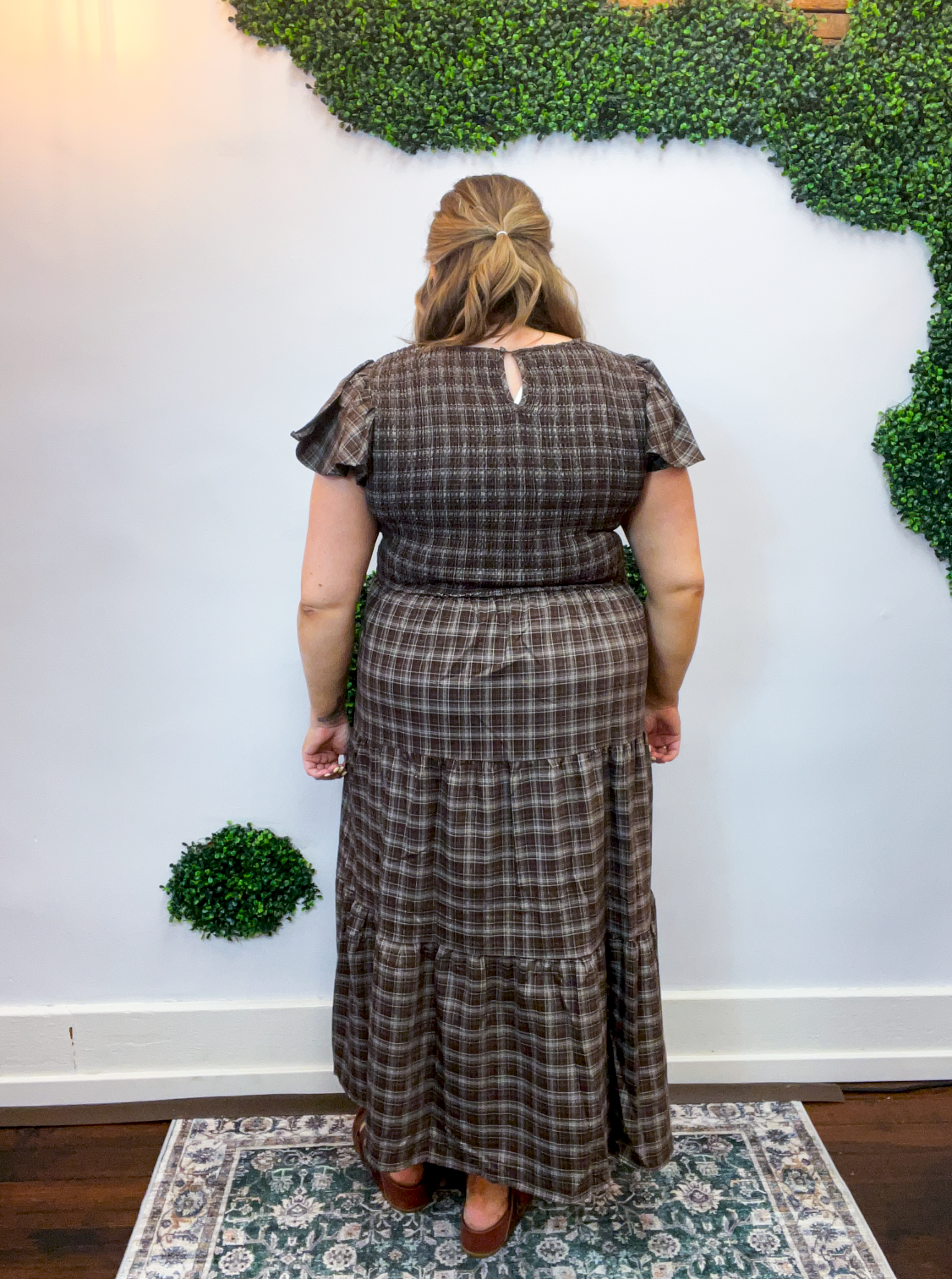 Autumn Orchard Plaid Dress