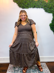Autumn Orchard Plaid Dress