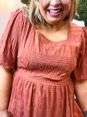 Clay Rose Midi Dress