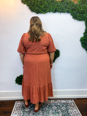 Clay Rose Midi Dress