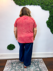 No Plans Necessary Top in Red