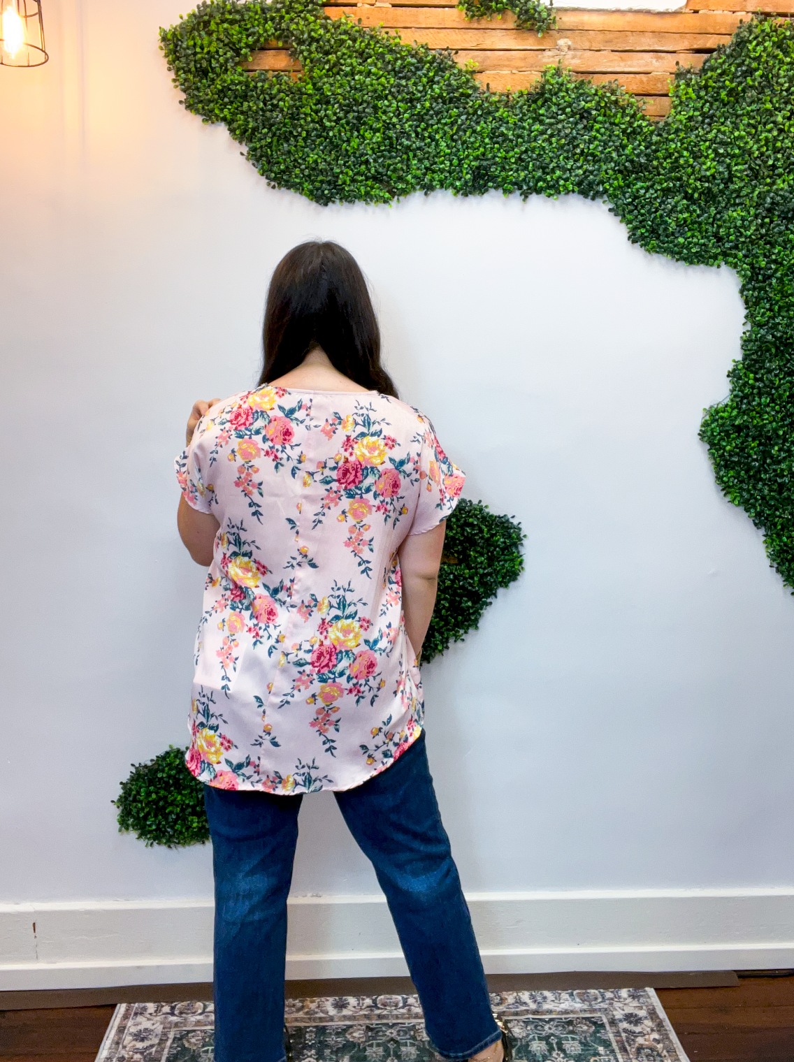Rose Garden Short Sleeve Blouse