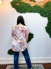 Rose Garden Short Sleeve Blouse