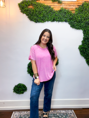 No Plans Necessary Top in Candy Pink