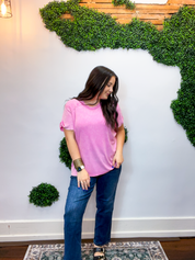 No Plans Necessary Top in Candy Pink