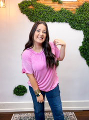 No Plans Necessary Top in Candy Pink