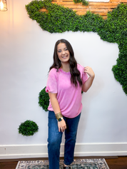 No Plans Necessary Top in Candy Pink