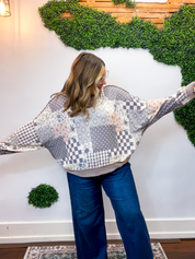 Mixed Signals Patchwork Pullover