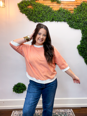 County Fair Striped Top in Orange