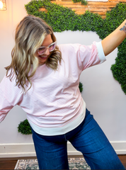 County Fair Striped Top in Pink