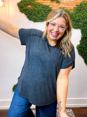 No Plans Necessary Top in Black