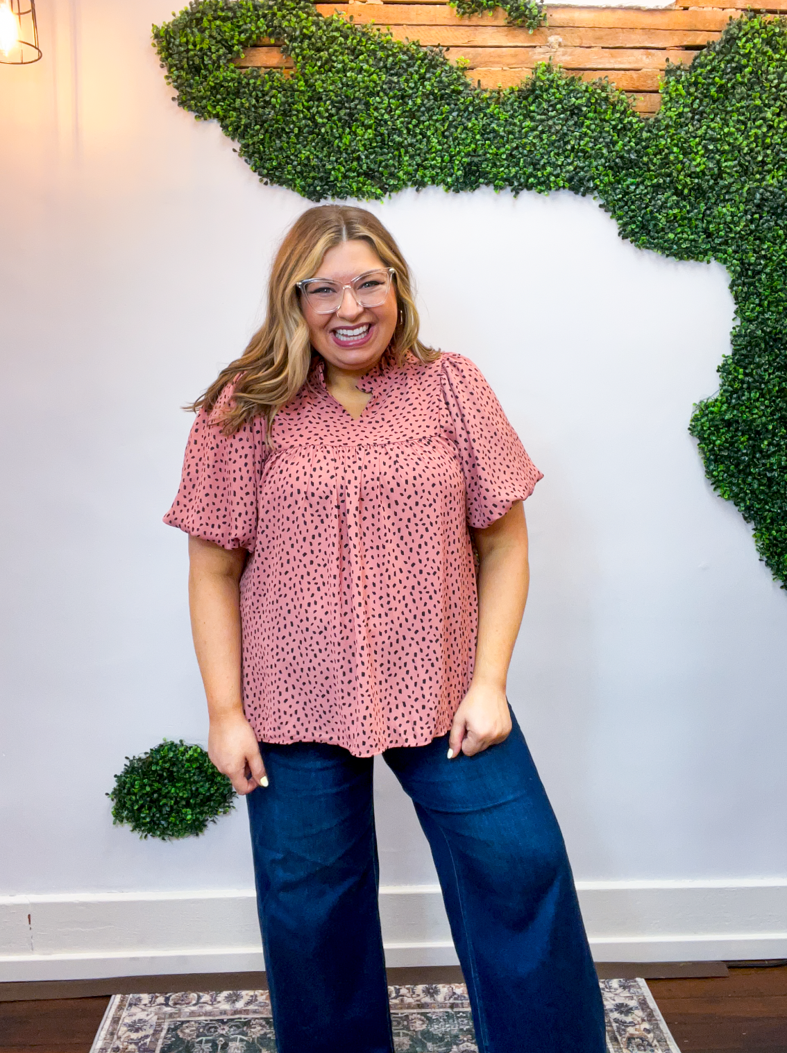 Spotted Sweetheart Top