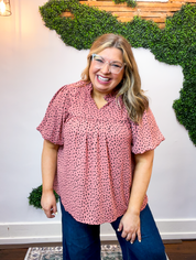 Spotted Sweetheart Top