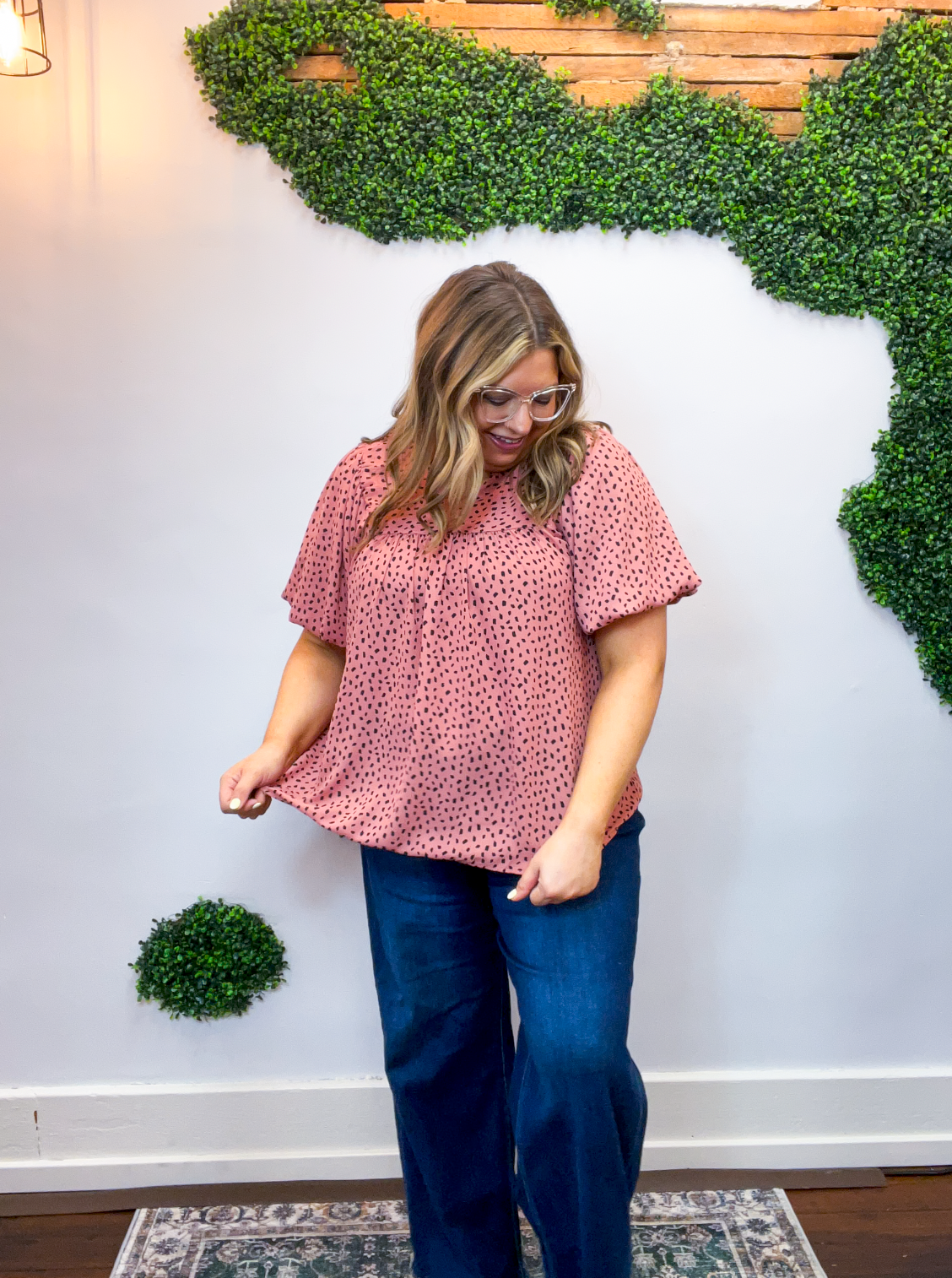 Spotted Sweetheart Top