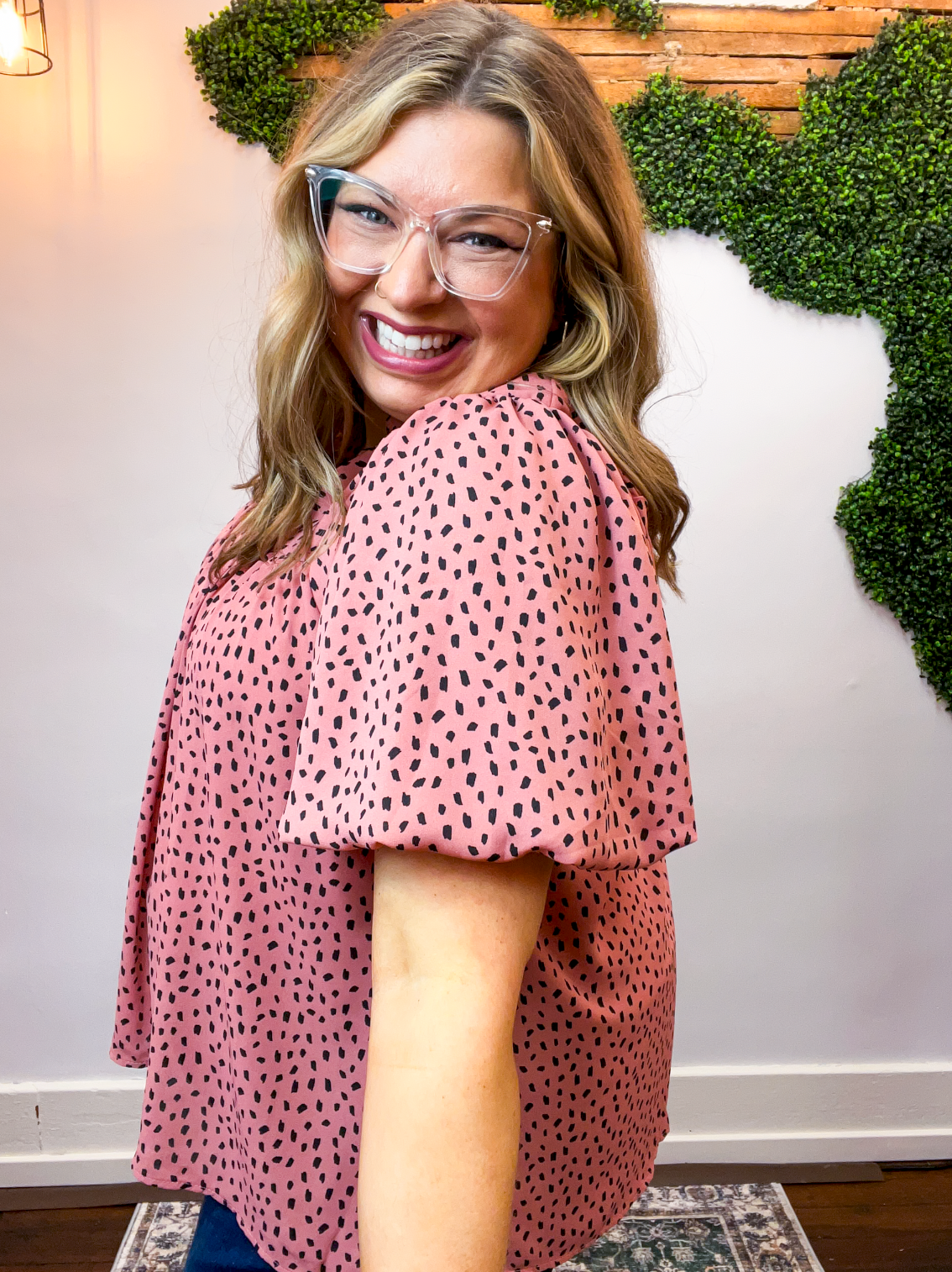 Spotted Sweetheart Top