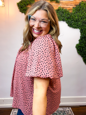 Spotted Sweetheart Top