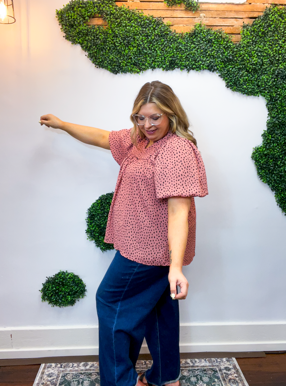 Spotted Sweetheart Top