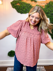 Spotted Sweetheart Top
