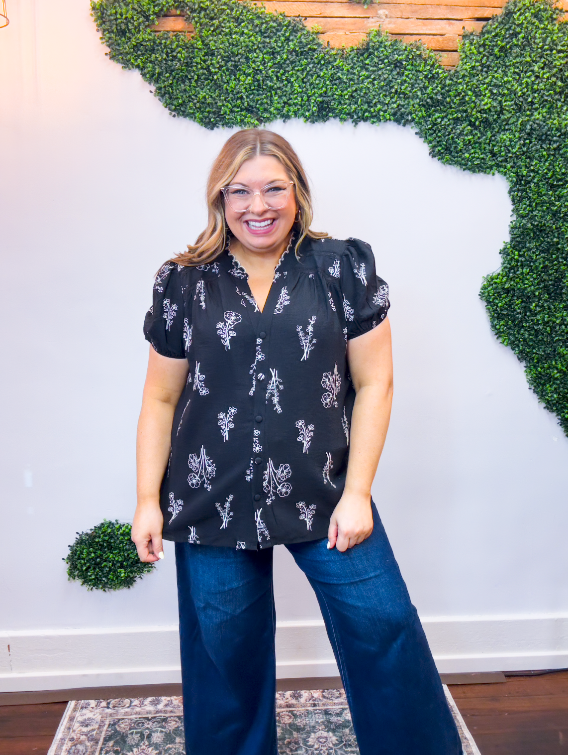 Midnight Meadow Blouse
